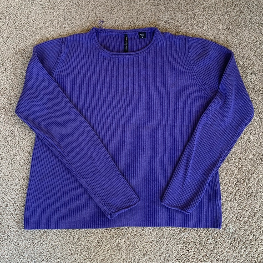 Purple Crew Neck Sweater
